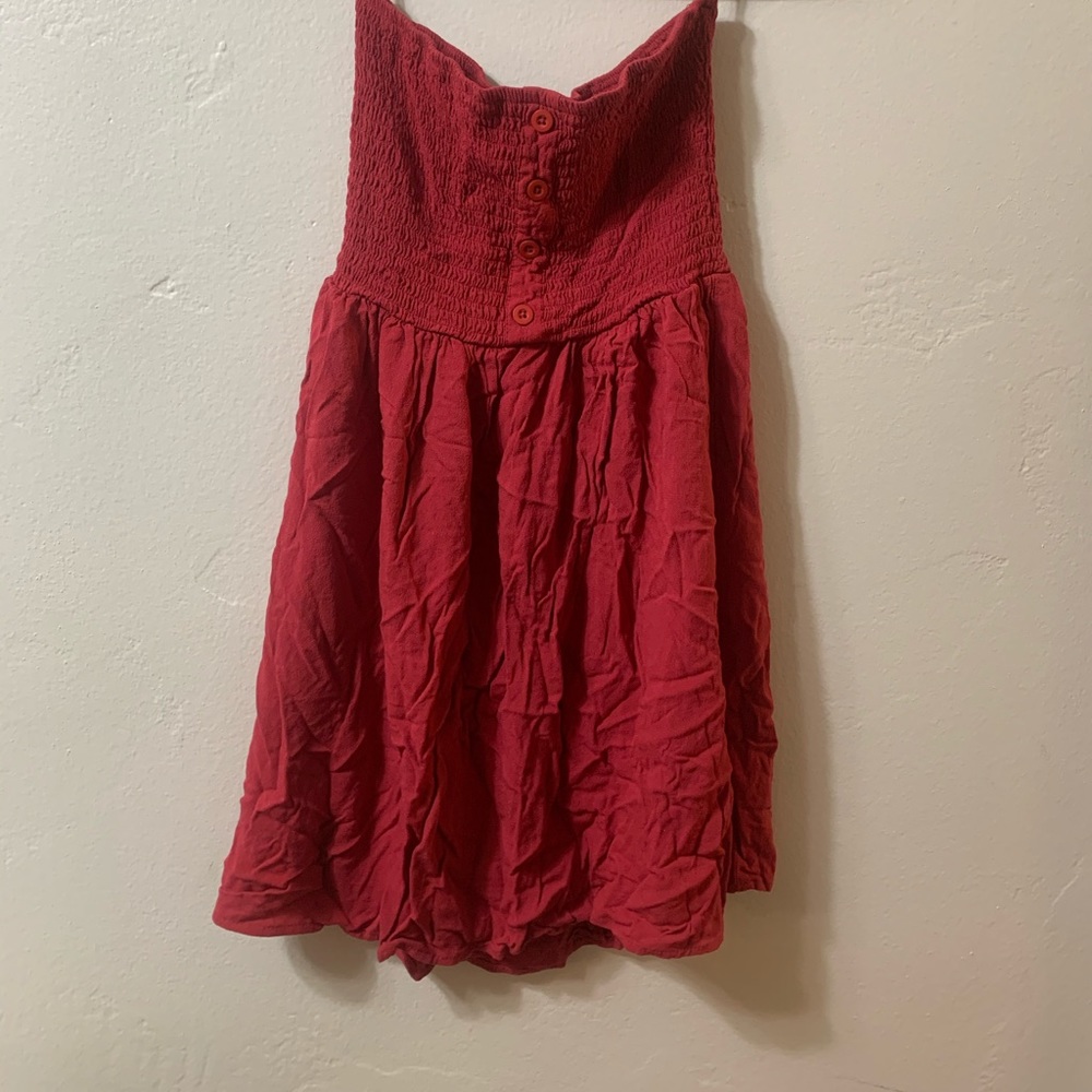 Forever 21 strapless red dress
